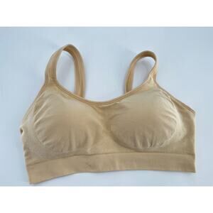 Underoutfit Comfort Shaping Bra Sz M Sand Beige Seamless Wireless